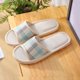thumbnail image 1 of Pantuflas de algodón para mujer, estilo veraniego, para el hogar, para interiores, con suelo de madera, suela suave, antideslizantes, de EVA, para parejas, 1 of 6