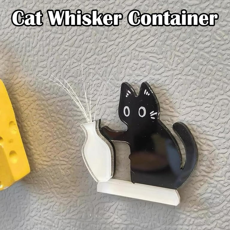 cat whiskers☆ 専用 6PCS Cat Whiskers Holder, Cat Whisker Vase, Container, Magnet