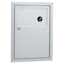 Bobrick B353 ClassicSeries Sanitary Napkin Wastes Disposal 1 Gal. Recessed - Satin