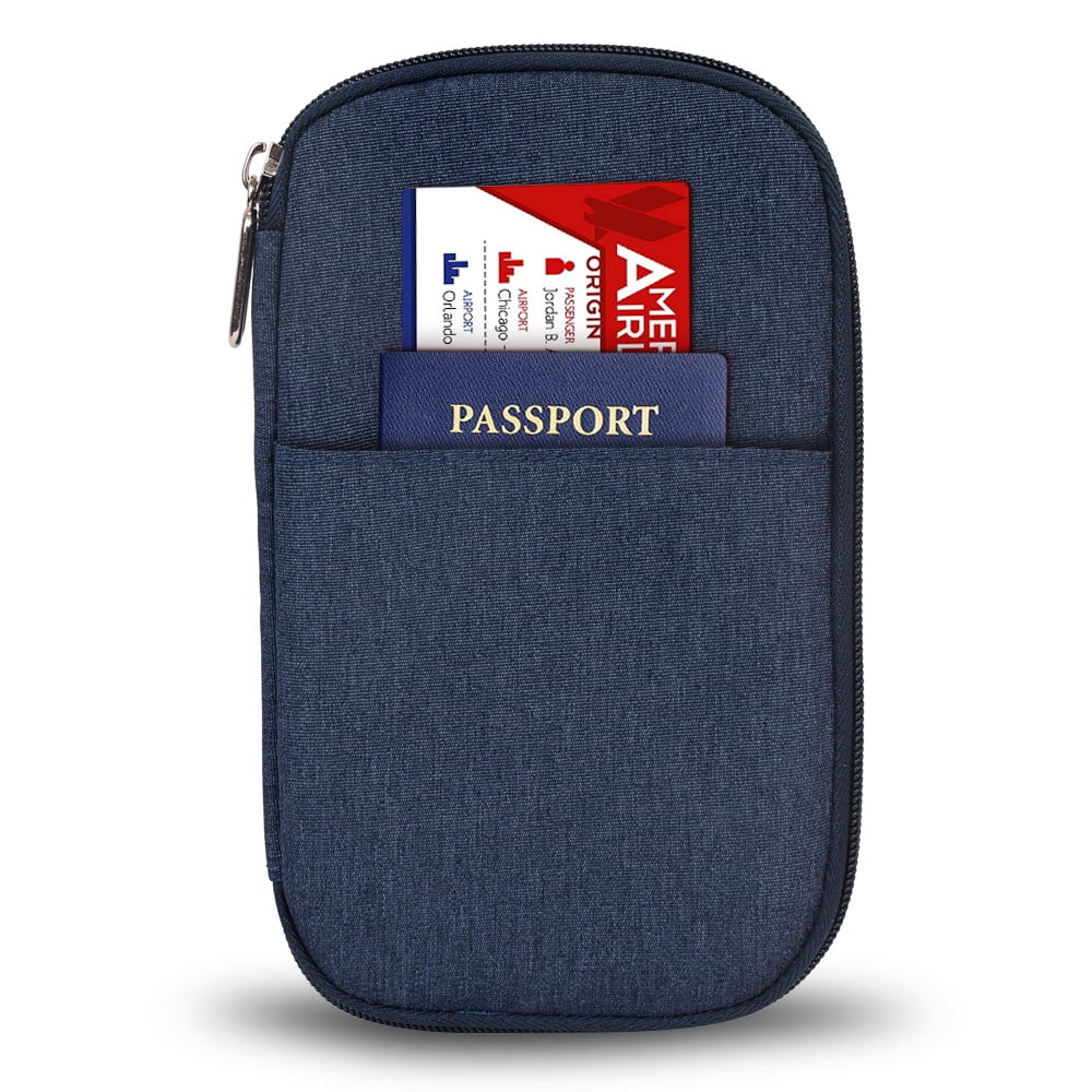 Omouboi Passport Wallet Passport Holder Travel Ticket Passport Credit Card ID Document Organizer