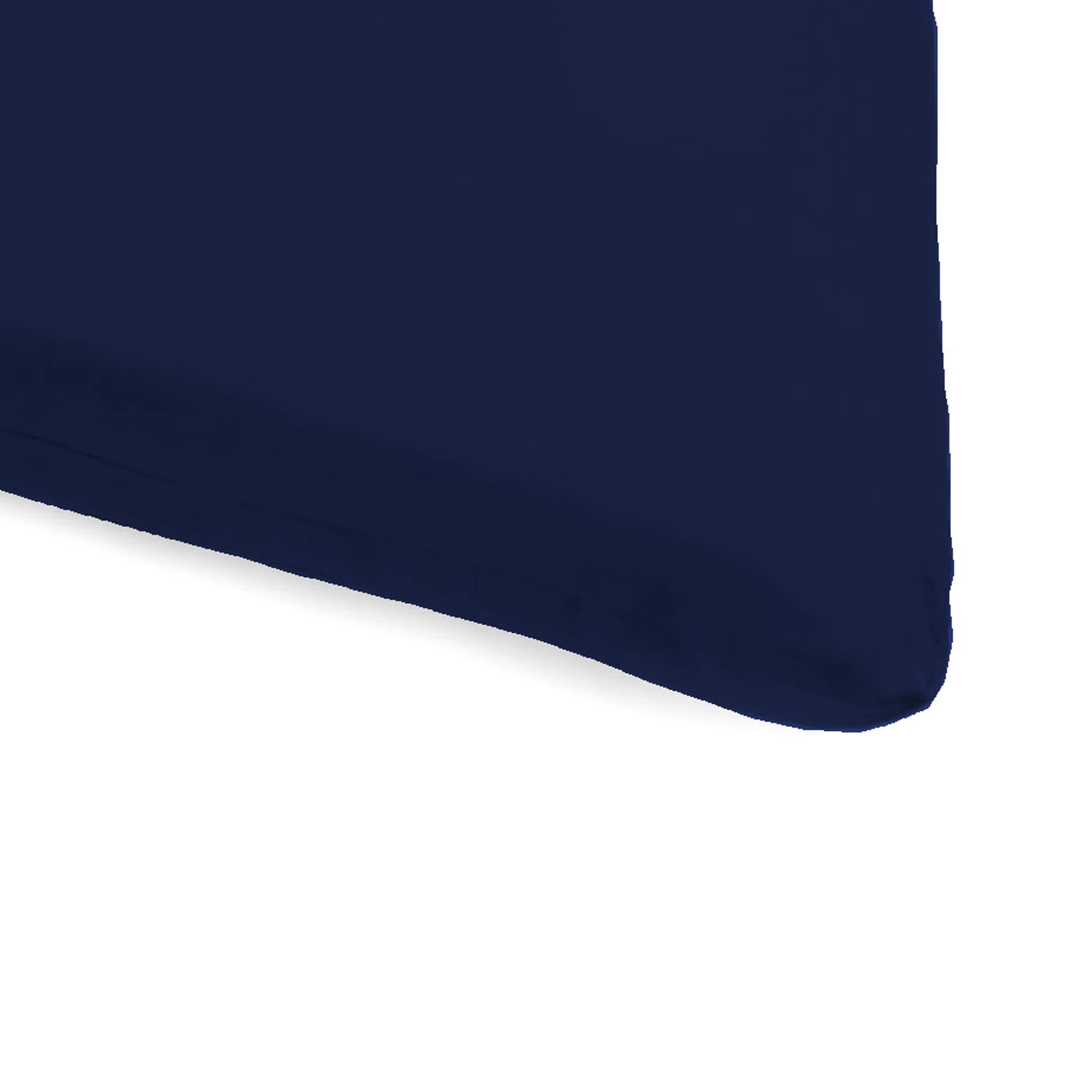 Jordan Manufacturing 74" x 22" Canvas Navy Solid Rectangular Outdoor Chaise Lounge Cushion with Ties