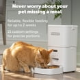 thumbnail image 3 of PetSafe FlexFeed Automatic Pet Feeder, 8-cup/2L  Automatic Dog and Cat Feeder  Cat Food Dispenser  Timed Cat and Small Dog Feeder with Portion Control, White, 3 of 10