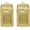 Gold, variant on Set of 2 Vintage Soft Metallic Mesh Short Cigarette Case Purses (3mm, Black)