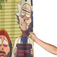 thumbnail image 4 of Cortina de ducha Rick & Morty, opaca, para baño, impermeable, resistente al moho, bloquea la privacidad, probador, patrón de impresión fina de patchwork artístico, 72 x 72 pulgadas, talla única., 4 of 8