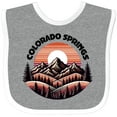 thumbnail image 3 of Inktastic Colorado Springs Colorado Mountains Boys or Girls Baby Bib, 3 of 4