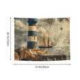 thumbnail image 6 of Zufioo Vintage Nautical Lighthouse Print Wall Decoration Tapestry 29x37in, Indoor Outdoor Dormitory Background Decoration Wall Hanging Home Furnishings, 6 of 8