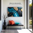 thumbnail image 3 of Cuadro Decorativo Canvas Abstracto Azul Marmoleado 90x60 Canvas Revolution, 3 of 3