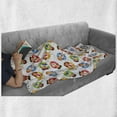 thumbnail image 6 of Summer Soft Flannel Fleece Throw Blanket, Children in the Pool on Life Swimming Summer Season Themed Cartoon Characters, Cozy Plush for Indoor and Outdoor Use, 50" x 70", Multicolor, by Ambesonne, 6 of 6
