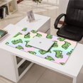 thumbnail image 3 of Long Mouse Pads for Desk,Cute Green Dinosaurs Gradient Pattern Desk Mats on Top Of Desks, Desk Mouse Pad Extra Large with 3mm Non-Slip Base and Stitched Edge for Gaming,Office,Work,Home 31.5"x15.7", 3 of 6