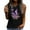 Black, variant on Tank Tops for Women Summer Casual Round Neck Short Sleeved Printed Graphic Tees Loose Sleeveless T Shirt