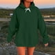thumbnail image 2 of Sudadera con cremallera para mujer,Sudadera informal de manga larga con capucha para mujer, con bolsillo, tejido de poliéster suave, para uso diario, sopatenor, 2 of 9