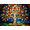Life of Tree-D, variant on Neon Peacock Tapestry, Glowing Open-Tail Peacock Wall Hanging, Magical Blue Pink Fantasy Art Tapestry, Aesthetic Night Forest Backdrop for Girls Bedroom, 90x60in