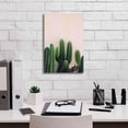 thumbnail image 3 of Epic Graffiti 'Cactus on Pink' by Incado, Giclee Canvas Wall Art, 12"x18", 3 of 8