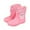 Pink, variant on Girls Rain Boots With Removable Cute Bunny Dinosaur Design Soft Sole Toddler Kids Boots For Daily Wear Spring Summer Fall,Sizes 13(7-8 Years)
