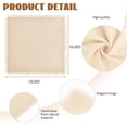 thumbnail image 2 of Reusable Dinner Napkins,Set of 6 Reusable Dinner Cloth,QZS Durable Square Rustic Table Napkins for Wedding Party Dinners,16.5x16.5In, 2 of 6
