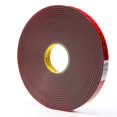thumbnail image 1 of 3M VHB Tape 4956F, Gray, 1 in x 36 yd, 62 mil, Film Liner, 9 rolls per case, 1 of 1