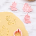 thumbnail image 3 of Molde para galletas tridimensional con diseño de dibujos animados, no tóxico, inodoro, para chocolate, fondant, unicornio, 6 unidades, 3 of 5