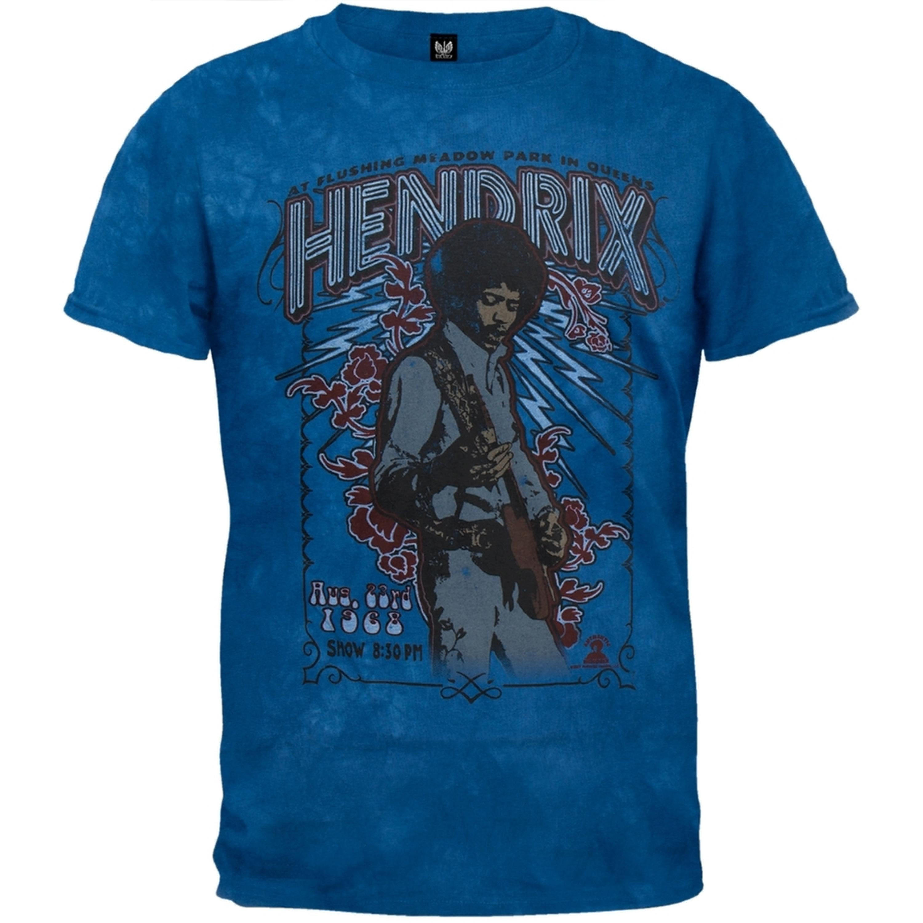Jimi Hendrix Flushing 1968 Tie Dye TShirt