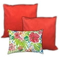 thumbnail image 1 of Joita Coussins d'Intérieur/extérieur CORAL SEAS - Tissu Polyester Rouge (Lot de 3), 1 of 5