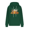 thumbnail image 3 of Maplenight Halloween Sweatshirt Hoodies for Women Pumpkin Graphic Long Sleeve Pullover Womens Tops with Pocket Loose Casual Hooded Sweatshirts, 3 of 4