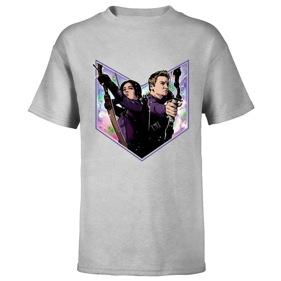 Marvel Hawkeye Kate Clint Lucky the Pizza Dog Holiday - Short Sleeve T-Shirt for Kids – Customized-Athletic Heather