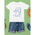 thumbnail image 3 of Dinosaur Holding A Toothbrush T-Shirt Juniors -Image by Shutterstock,  x-Large, 3 of 4