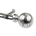 thumbnail image 1 of Rod Desyne Arman 3/4 Pouces Dia. 28-48 Pouces - Ensemble de Tringle à Rideau Simple en Nickel Satiné, 1 of 4