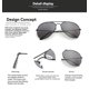 thumbnail image 3 of Gafas de sol de moda para mujer y hombre, estilo piloto, redondas, con degradado y espejo, para mujer, 3 of 4