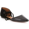 thumbnail image 2 of Coach Womens Roy Suede Pointed Toe Ankle Strap Slide Flats, 2 of 3