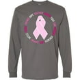 thumbnail image 3 of Inktastic Word Circle-breast Cancer Awareness Long Sleeve T-Shirt, 3 of 5