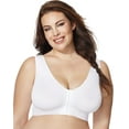 thumbnail image 1 of Just My Size Soutien-Gorge Sans Armatures à Fermeture Frontale pour Femmes, 3X, Blanc, 1 of 2