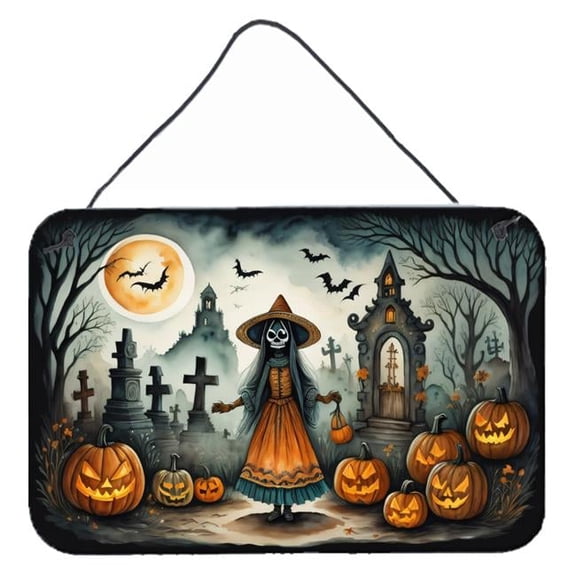 12 x 8 in. Unisex La Llorona Skeleton Spooky Halloween Wall or Door Hanging Prints