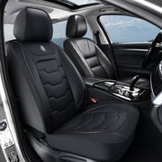 Car Seat Covers，Front and Rear, Fits CHRYSLER PACIFICA 2021-2026, Black 1 Pieces