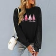 thumbnail image 5 of Sakmal Cute Sweatshirts Women Christmas Black Oversized Sweatshirts Christmas Trees Casual Fall Fashion Tops, 5 of 6