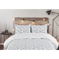 thumbnail image 5 of Ambesonne Bird Print Down Alternative Quilt Comforter, Soft Pattern of Cranes, King, Off White and Pale Blue, 5 of 5