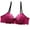 Hot Pink, variant on Bigersell Padded Bras for Women Sale Supportive Sports Bras for Women Soft Bra Style R3997 V-Neck Lightly Lined Bras Hook and Eye Bra Closure Women Size T Shirt Bra Black S