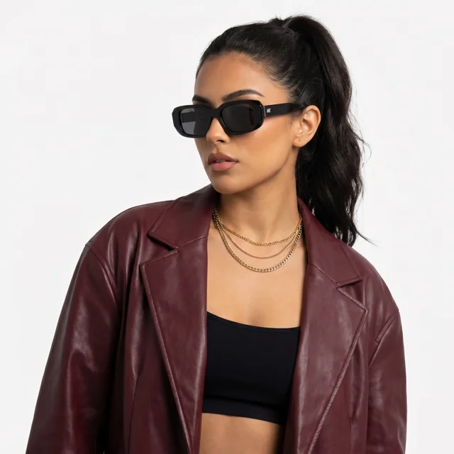 Lunettes de Soleil Polarisées Style à Bord Carré pour Femmes VLIZ Crux