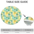 thumbnail image 6 of 44in Round Tablecloth with Elastic Edge, Waterproof Fitted Table Cover for 36-44" Tables, Pineapple Theme Polyester Reusable Table Cloths Wipe Clean for Picnic, Dining, Outdoor Use and Party Decor, 6 of 7