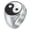 Silver, variant on Men's Stainless Steel Taijitu Yin Yang Rings Vintage Taijitu Symbol Signet Band,Unique Black/Silver Two Tone Matching Couple Promise Ring,Classic Balance Harmony Jewelry Silver Size 12