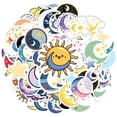 thumbnail image 2 of 35pcs Cute Moon Stickers Celestial Sun Stickers Stars Cartoon for Laptops Notebooks Suitcases, 2 of 9