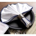thumbnail image 6 of Cotton Clinic 12 Pack Cotton Cloth Napkins - 20x20 - Navy White, 6 of 7