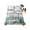 Teal Blue Brown, variant on Queen Flat Sheet 90"x102", Teal Coastal Soft Lightweight Bedding Flat Sheets Only, Summer Beach Starfish Shell Coral Nautical Brushed Microfiber Top Bed Sheet, Breathable StainResistant Bedsheets