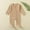 Khaki, variant on Amidoa Baby Pajamas Girl Short Sleeve Full Zipper Cotton Pajamas Newborn Onesies 3 Months