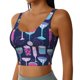 thumbnail image 2 of Balery Wine Glasses And Cocktails Sujetadores deportivos con espalda cruzada para mujer, acolchados, sin costuras, de alto impacto, ideales para yoga, gimnasio, entrenamiento y fitness.-Medium, 2 of 8