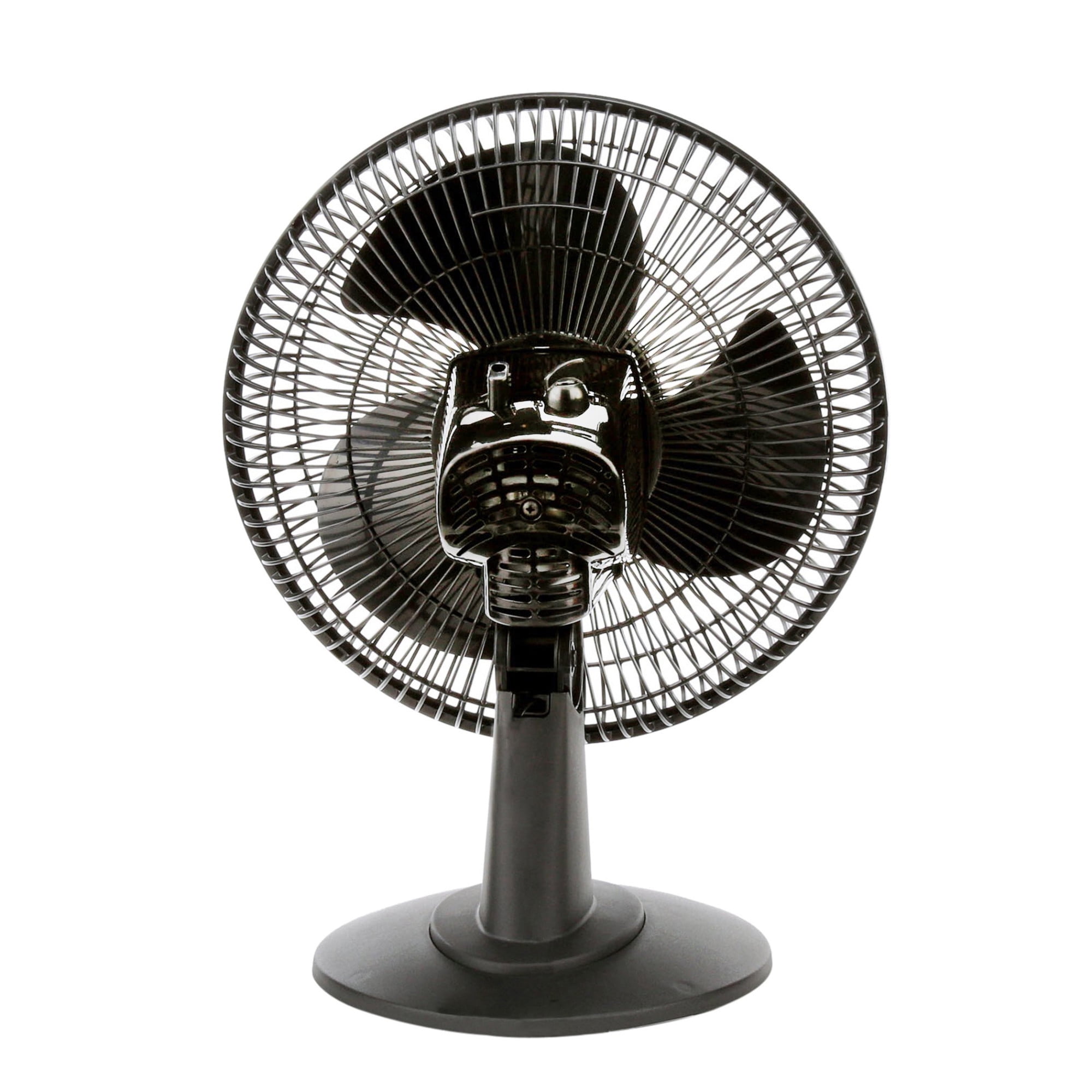 Lasko 12" 3-Speed Oscillating Table Fan with Tilt Back Head, Black, 2017