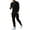 Black, variant on Track Suits for Men Set Men's Tracksuit 2 Piece Sweatsuits Zip Polo Shirts and Jogging Pants Running Sets Black,L