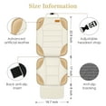 thumbnail image 3 of Siivton Car Seat Protector and Cover – Thick Padding to Prevent Indentations, Non-Slip, Waterproof, with 2 Storage Pockets for Child Seat (1 Pack), 3 of 8