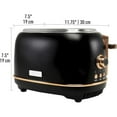 thumbnail image 3 of HADEN Heritage 2-Slice Wide Slot Toaster with Removable Crumb Tray, Browning Control, Cancel, Bagel and Defrost Settings, 3 of 10
