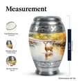 thumbnail image 2 of KARYLIZ Deer Urn - Urns For Human Ashes Adult Female Mom - Mini Keepsake Urns For Human Ashes - River Water Cremation Funeral Adult - Urn for Human Ashes Adult Male Dad (Combo Of 5, 10 Inch & 3 Inch), 2 of 2