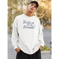 thumbnail image 2 of Follow Your Dreams Watercolors Sweatshirt Men -Image by Shutterstock, Male x-Large, 2 of 4